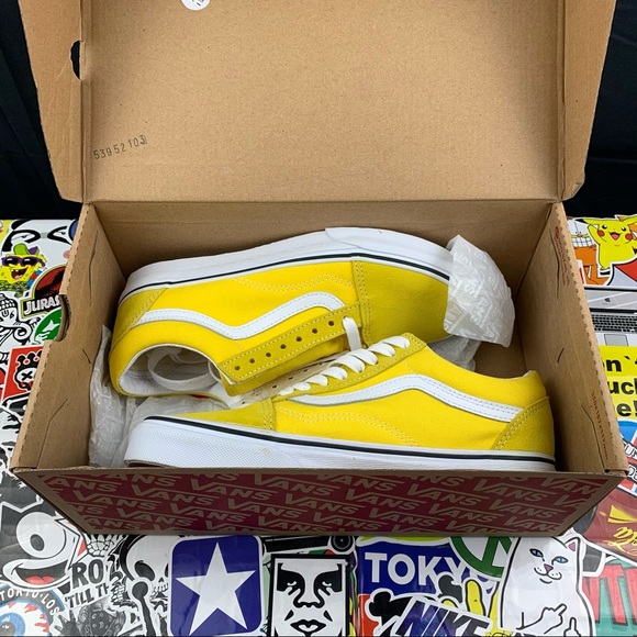 Vans Old Skool Vibrant Yellow Womens Sizes - Picture 10 of 10
